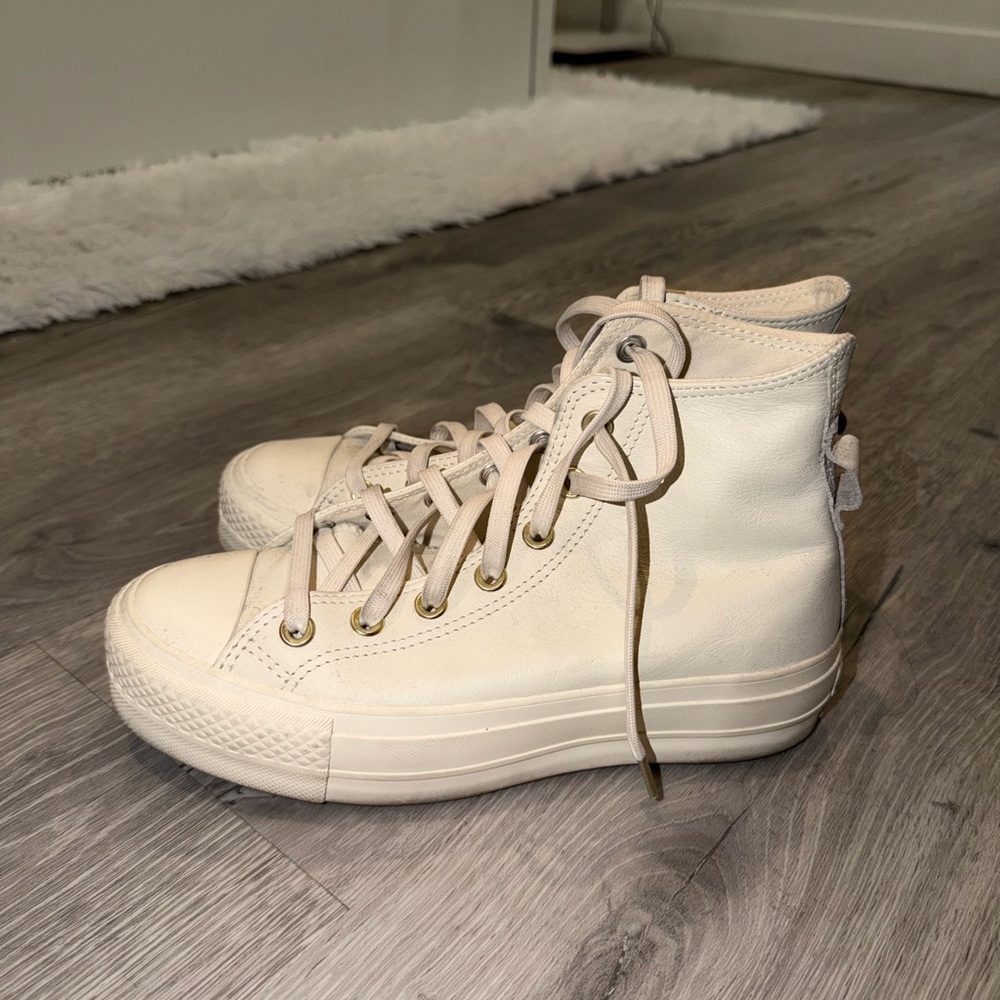 Converse Women's Off-White High-Top Sneakers